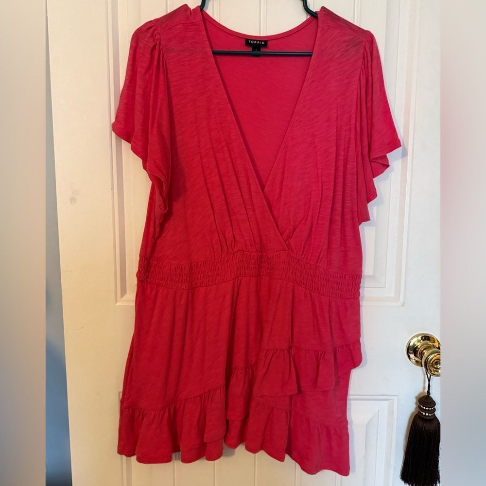 Torrid Deep V Layered Blouse